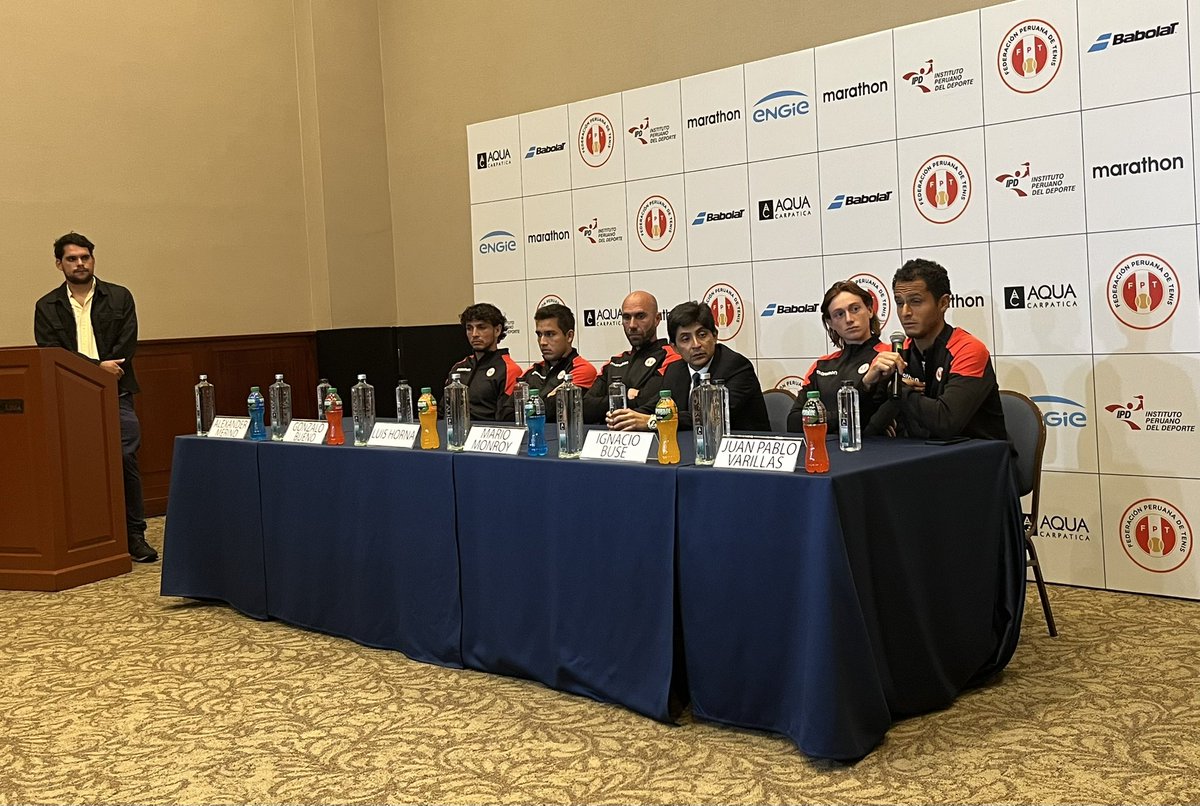Presentación del equipo peruano para la serie de #CopaDavis  ante Portugal. 
Los partidos se desarrollarán este viernes y sábado en el  Club Lawn Tenis de la Exposición 🎾
 <a href="/noticias_tvperu/">TVPerú Noticias</a> <a href="/TVPeruDeportes/">TVPerú Deportes</a>