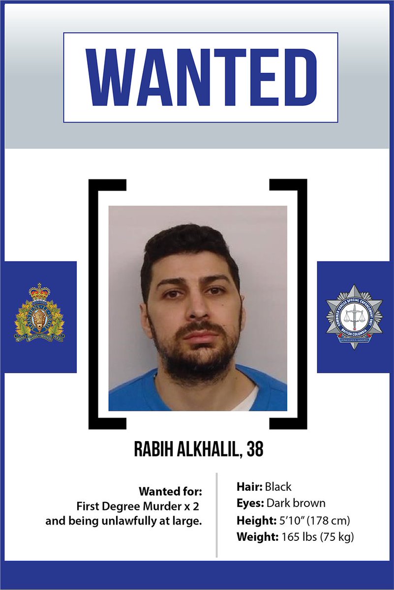#FederalPolicing #BCRCMP -  Charges laid in Rabih Alkhalil escape bc-cb.rcmp-grc.gc.ca/ViewPage.actio…