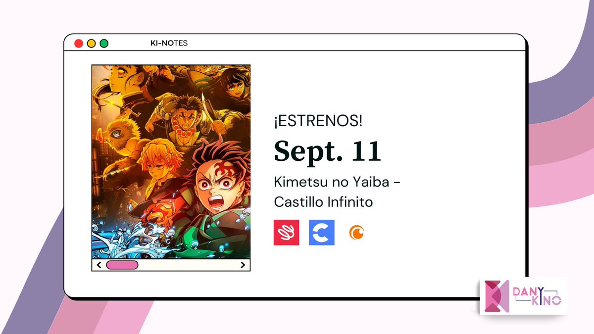 Dany_Kino's tweet image. Y para cerrar con broche de oro... por supuesto el 11 de septiembre será un día histórico porque llega a cines #KimetsuNoYaibaInfinityCastle 

Respiraciones + IMAX + arco final = hype nivel dios... la neta... 

#Kinotes