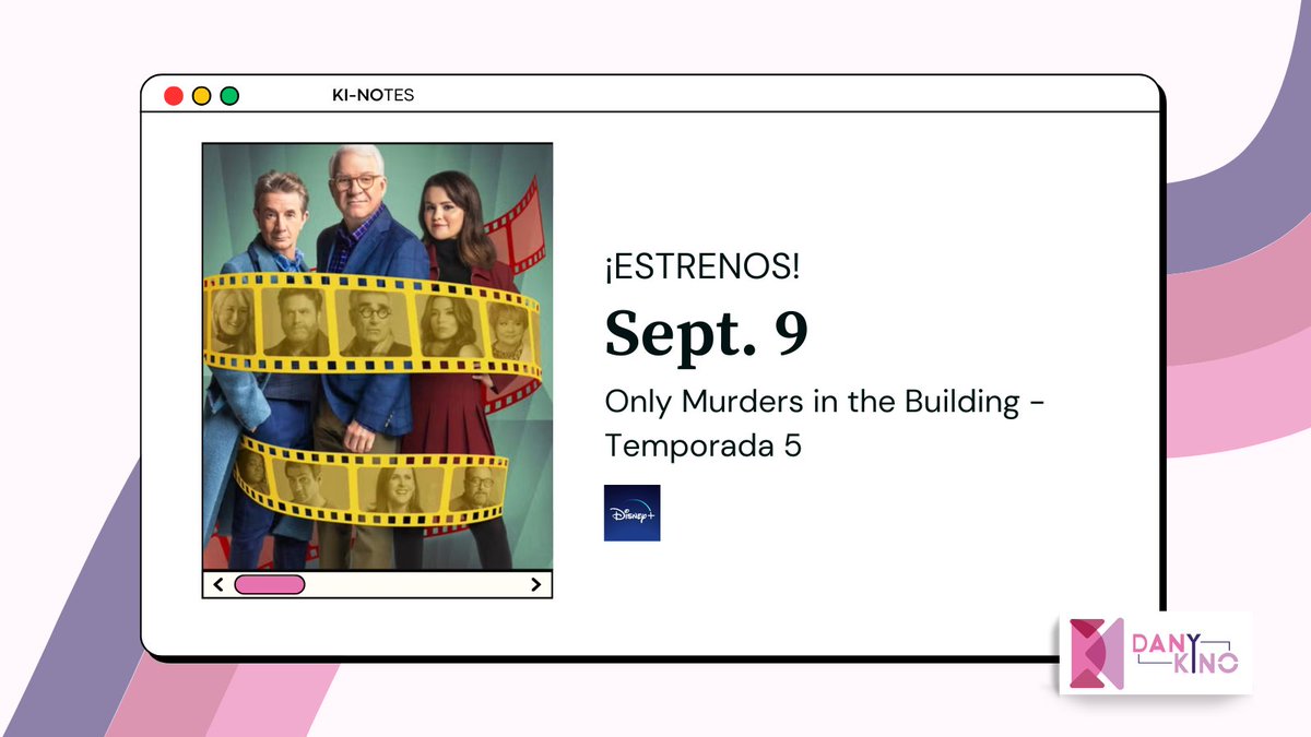 Dany_Kino's tweet image. Y en #Estrenos... Vuelven Steve Martin, Martin Short y Selena Gómez con la T5 de @OnlyMurdersHulu  
Si no la has visto, es como Scooby-Doo pero con WiFi, humor un poco ácido, personajes chidos y muy buena trama 😂 #Kinotes