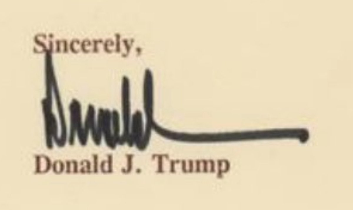 lamps_apple's tweet photo. @KeithOlbermann Thank you for pointing out that his D never touches the O. 

Did democrats hire Stevie Wonder to sign Trump’s name? LMAO

Democrat party is absolutely vile. https://t.co/WksV3RrzUU