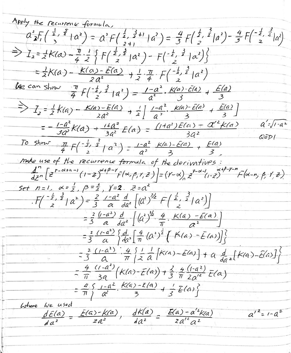 zzbar's tweet photo. @Javier_DanielAR Solved these two using Ledgendre polynomials and some basic hypergeometric recursion formula. https://t.co/z4IJF5w7Uk