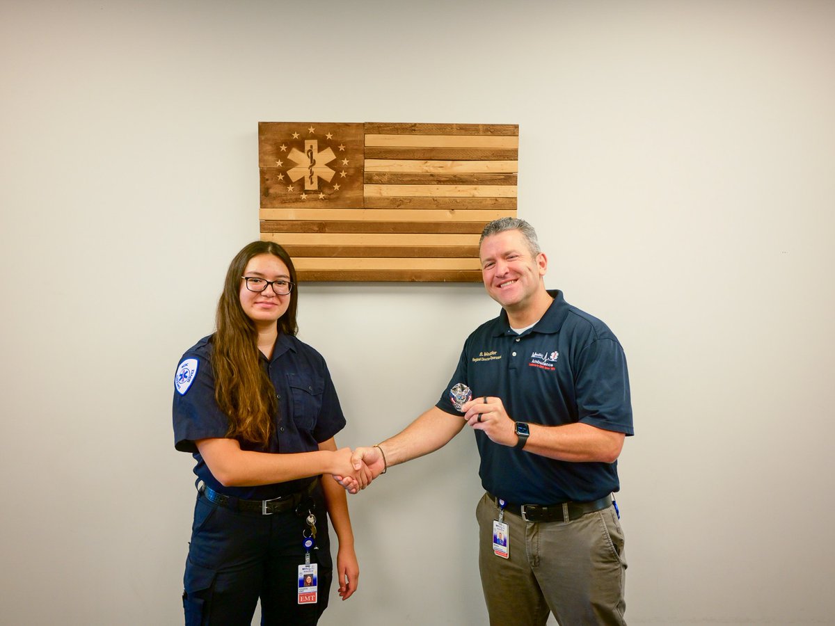 👏 A big congratulations to EMTs Justin, Alex, Aaron, Celeste, and Karlie on earning their 1-year service badges, with Karlie also stepping into her new role as an FTO.

Your hard work and growth as EMS providers continue to inspire us.