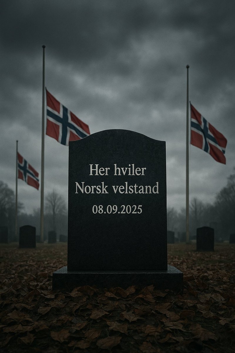 Da var det offisielt. 

I morgen flagges det på halv stang! 
Fire år til er en total katastrofe. 

Mer kriminalitet, mer innvandring, mer skatt og avgifter, mer regulering, mer sløsing, mer byråkrati, mer ineffektivitet, mer overvåkning, mer DEI. 

Velkommen til Dystopia.