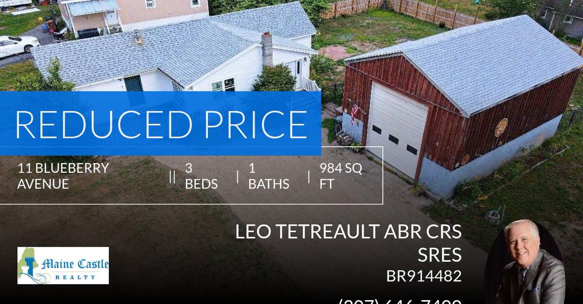 mainebroker's tweet photo. 📍 Reduced Price 📍 This recently reduced home at 11 Blueberry Avenue in Saco won't last long, so, don't wait to set up a showing! Reach out here or at (207) 646-7400 for more information!

Leo G. Tetreault Broker CRS SRES
Lic# BR9... https://t.co/flt02nakar https://t.co/RYmomk9Mvu