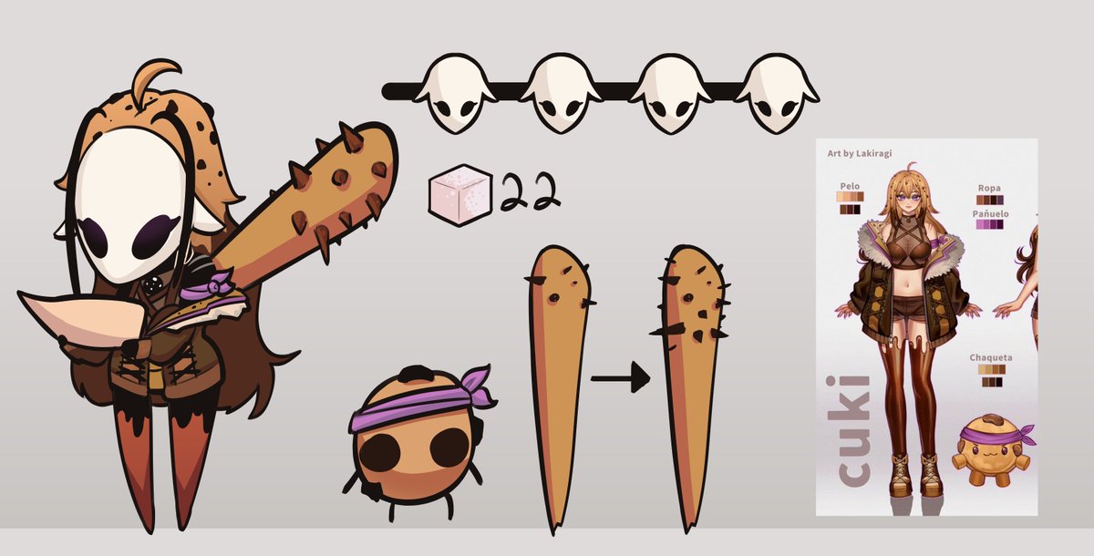 Dia 2 dibujando Vtubers con Temática Hollow Knight #Cukibujo