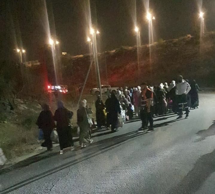 Thousands of Palestinians tonight in the West Bank are stranded in the streets, unable to return home after the Israeli army sealed it off—except for settlers, who roam free, terrorizing people and setting houses on fire.

COLLECTIVE PUNISHMENT.