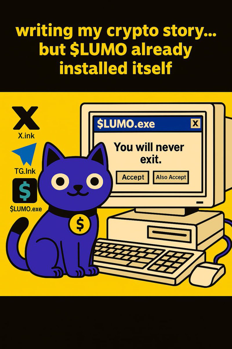 LUMOCATSOLANA's tweet photo. @binance Writing my crypto Story ….
But $LUMO already installed itself

#solana #meme #Crypto https://t.co/c5BqUsOrVt