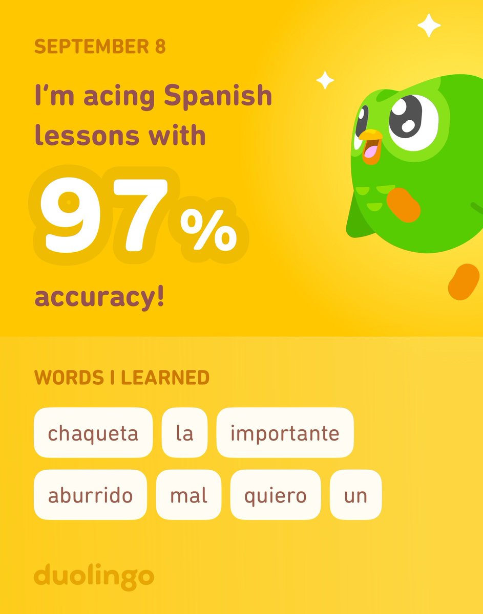 DoubleLtwo's tweet image. I’m learning Spanish on Duolingo! It’s free, fun, and effective.