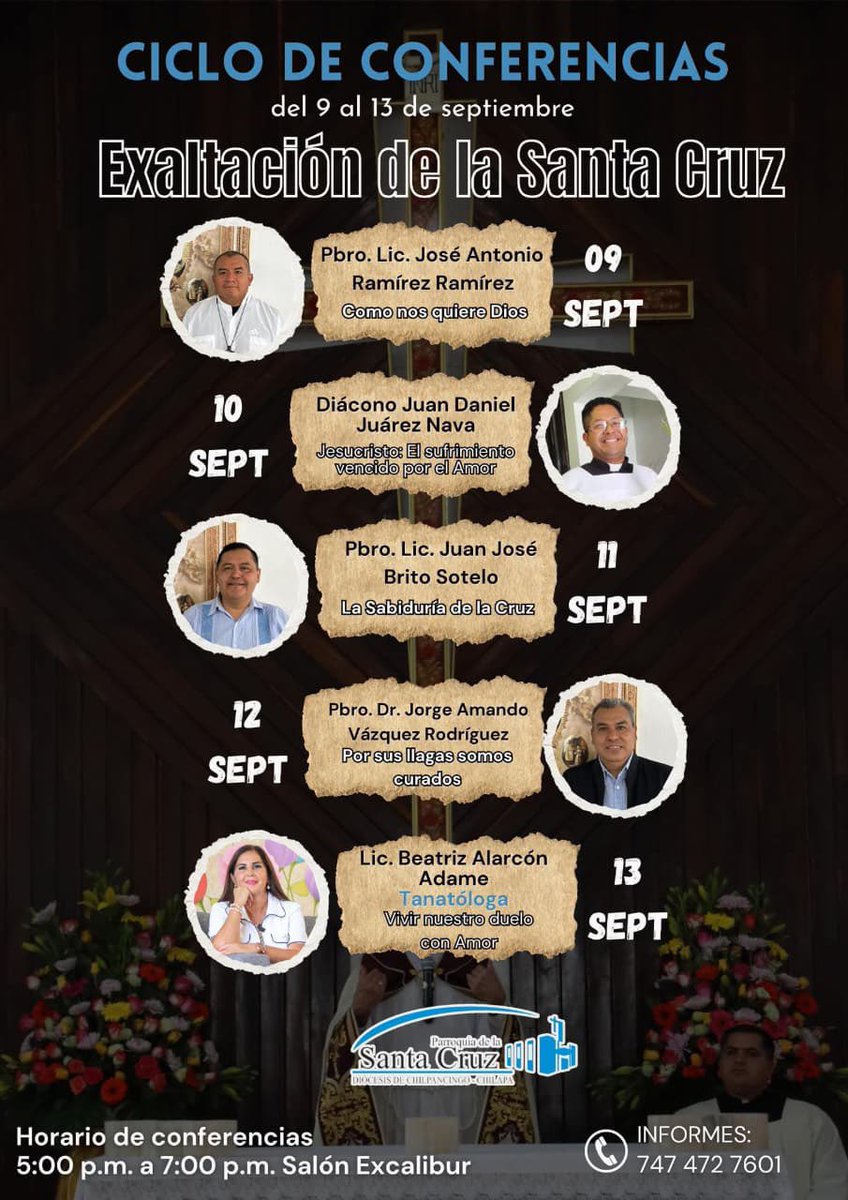 Y de pronto ya no está a quien tenías y ya no tienes a quien querías, la expectativa genera dolor, genera enojo  e incertidumbre, la muerte es el fin de la vida y un nuevo comienzo 🙏
Tienes más preguntas sin respuestas 

Iglesia de la Santa Cruz 
Sábado 13 de septiembre 
5 pm