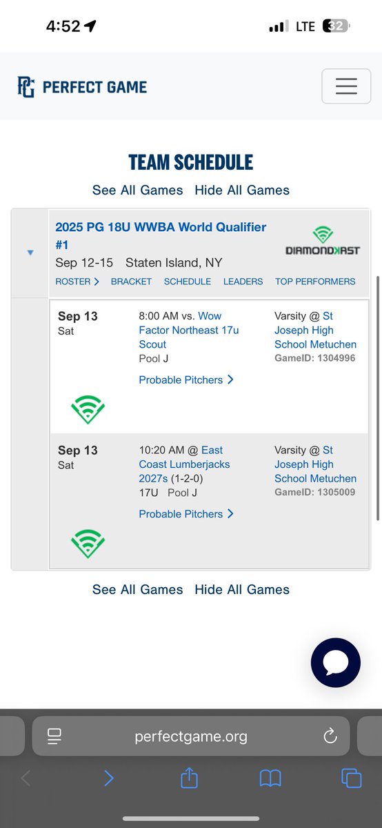 I will be starting game one for Ole Liners National this Saturday at 8 am vs Wow Factor Northeast scout at St Joseph High School Metuchen  <a href="/Ole_Liners/">Ole Liners Baseball</a> <a href="/SSaraullo/">Coach Saraullo</a>