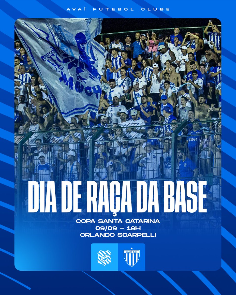 🦁💪 HOJE É DIA DE RAÇA DA BASE NA COPA SC!

⚽ Clássico
⏰ 19h
🏟 Orlando Scarpelli
📺 Youtube.com/MetropolesTV 
📻 Youtube.com/@AvaiPlay

#AvaíMinhaVidaMeuAmor