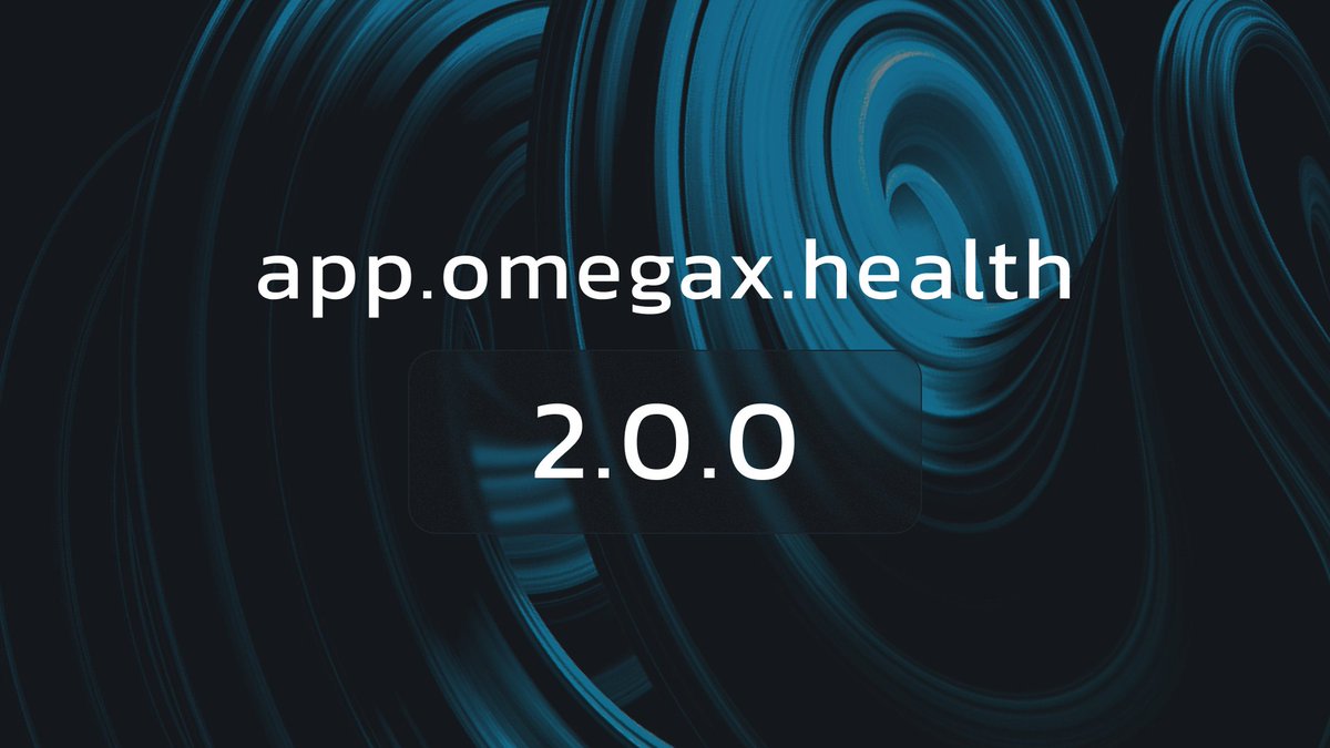 After months of work — the new $OMEGAX 2.0.0 app update is now live!

This includes:
- The Lifestyle Premium Version
- Reimagined UI &amp; UX
- o10h multi-agent system (coach, nutritionist, fitness trainer, psychologist, doctor + many more)

Try it out here: app.omegax.health