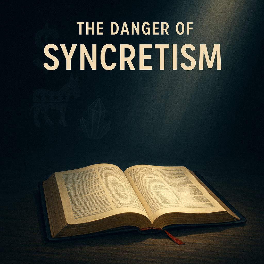 Servantsofgrace's tweet image. Syncretism may look harmless, but blending truth with error corrupts the gospel and dishonors Christ. The church must stand firm on God’s Word.

👉 Read more: servantsofgrace.org/danger-of-sync…

#ServantsOfGrace #ContendingForTheWord #BiblicalTruth