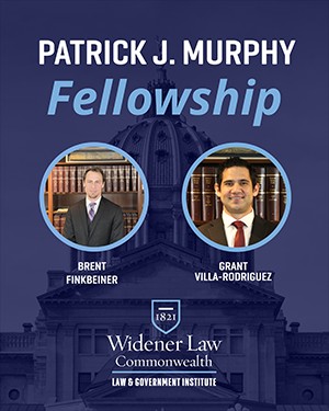 Congrats to our 2025–26 Patrick J. Murphy Fellows, Brent Finkbeiner and Grant Villa-Rodriguez! 

Thanks to alumnus <a href="/PatrickMurphyPA/">Patrick J Murphy</a> ’99, this fellowship gives students hands-on experience in law and government.

Read more: commonwealthlaw.widener.edu/current-studen…