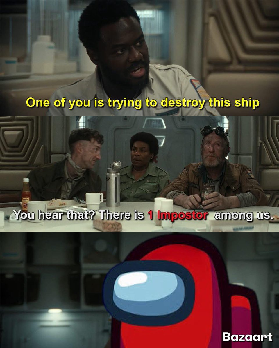 avpgalaxy's tweet image. Someone on board the USCSS Maginot sure seemed sus... Stolen from Jim Anderson on the Alien: Paradise group! #AlienEarth #AmongUs #BabouCeesay #KarenAldridge #JamieBisping
#MichaelSmiley