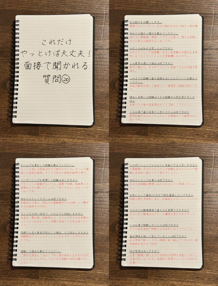 mei3_biz's tweet image. 6回転職したけど、面接で聞かれる質問はだいたいコレ。