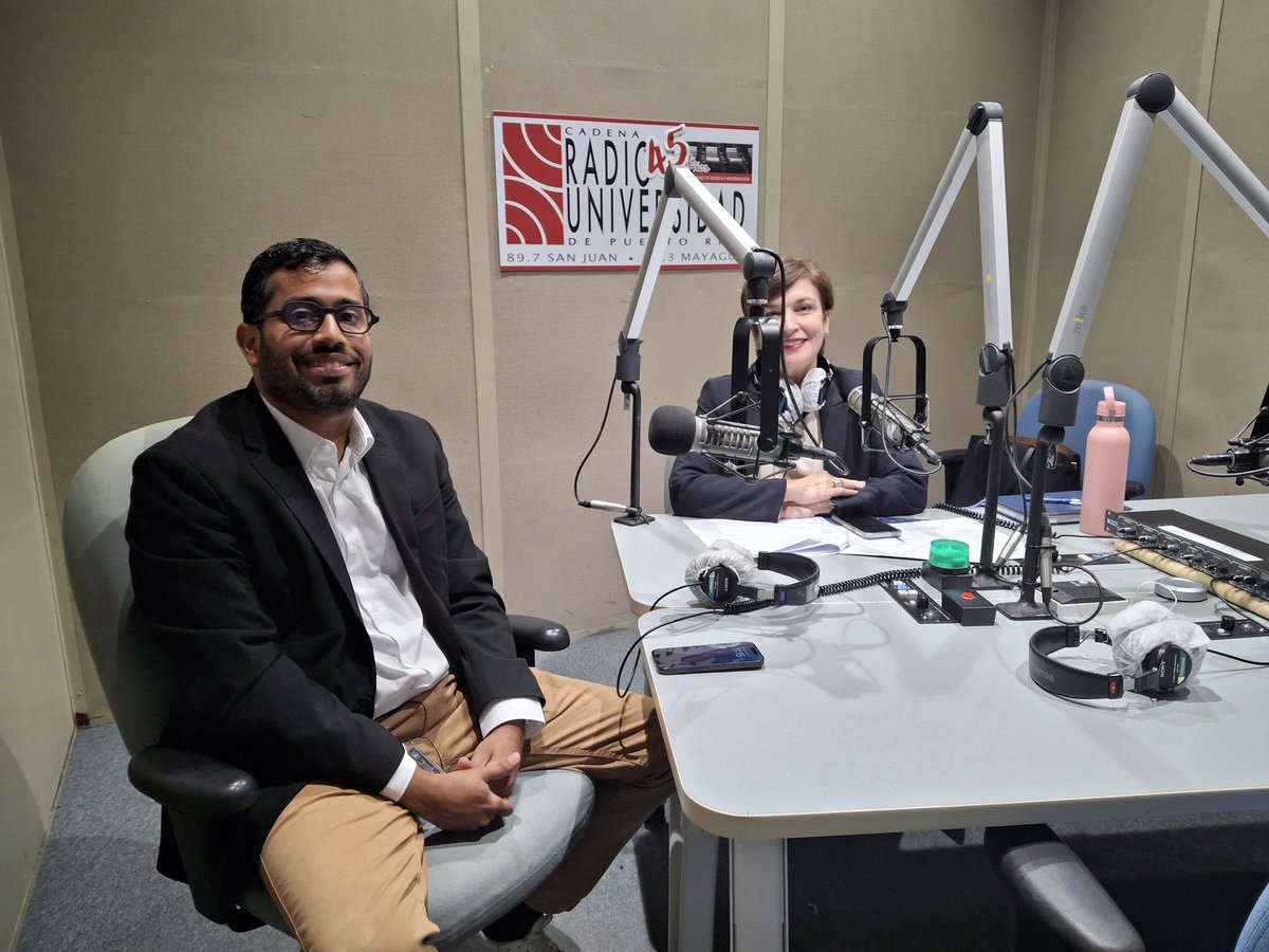 UPR_Oficial's tweet photo. Hoy en #DesdeLaPresidencia, la Dra. Zayira Jordán Conde conversó con el Dr. Jonathan Muñoz Barreto sobre iniciativas clave para nuestros estudiantes.
Programa informativo oficial #UPR, transmitido el 2do lunes del mes @radioupr
¡Te esperamos en la próxima edición en octubre! https://t.co/L7YXu7gZq2