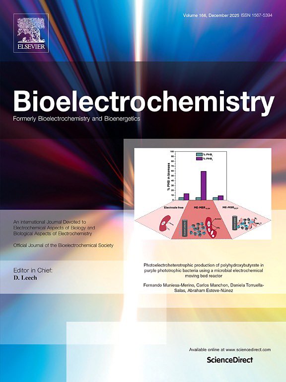Congrats to Fernando Muniesa on his first-authorship. Great debut! 

Photoelectroheterotrophic production of polyhydroxybutyrate in purple phototrophic bacteria using a microbial electrochemical moving bed reactor, Bioelectrochemistry, Volume 166, 2025