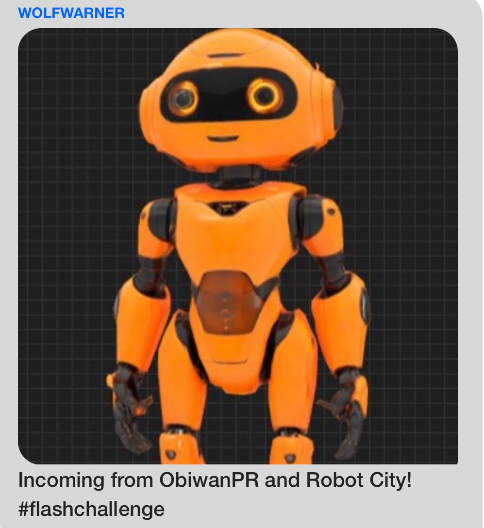 wolf_warner's tweet photo. @pr_obiwan72609 Got U!!
Coming Soon… #RobotCity #flashchallenge https://t.co/jr1sk3Vbic