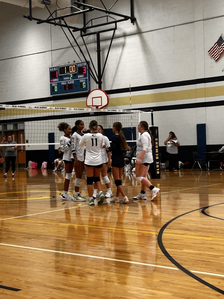 After just two sets, the CMS volleyball team secured a win over Carroll County!