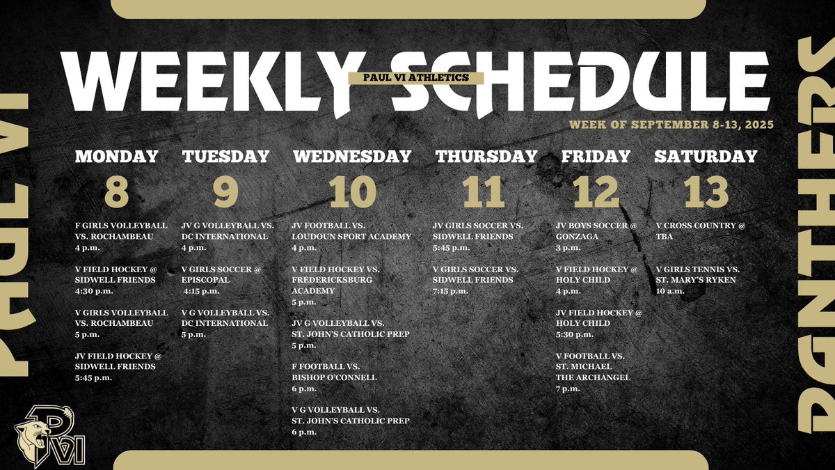 This week in PVI Athletics