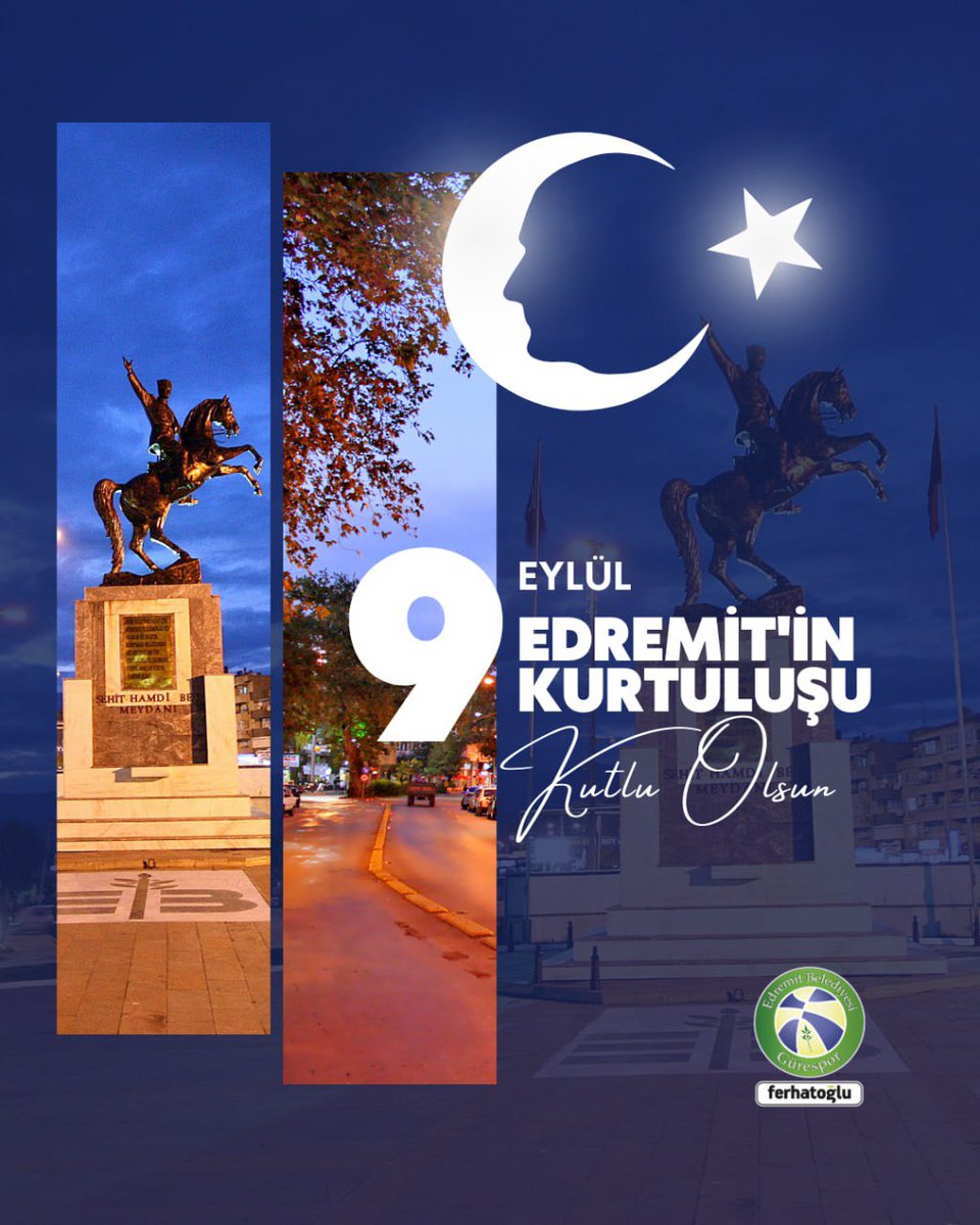 Edremit’imizin düşman işgalinden kurtuluşunun 103. yılını gururla kutluyoruz.
Ulu Önderimiz Atatürk, Şehit Hamdibey ve tüm kahramanlarımızı rahmet, minnet ve şükranla anıyoruz.

#EdremitBelediyesiGürespor
#FerhatoğluEdremitBelediyesiGürespor