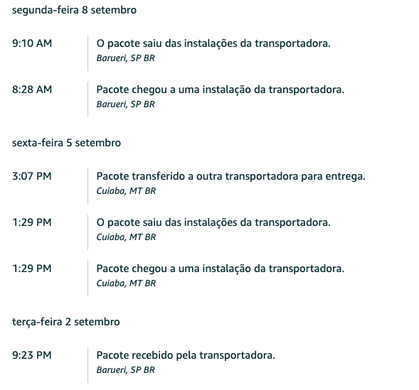 caiqueocoelho's tweet photo. @amazonbrasil tenho um pedido que precisa ser entregue em Guiratinga, no Mato Grosso, o pedido saiu de Barueri e foi para Cuiabá, até aí tudo bem, Guiratinga fica perto de Cuiabá, mas dai depois o produto voltou para Barueri? Qual o sentido nisso? https://t.co/eGRz04DlVk