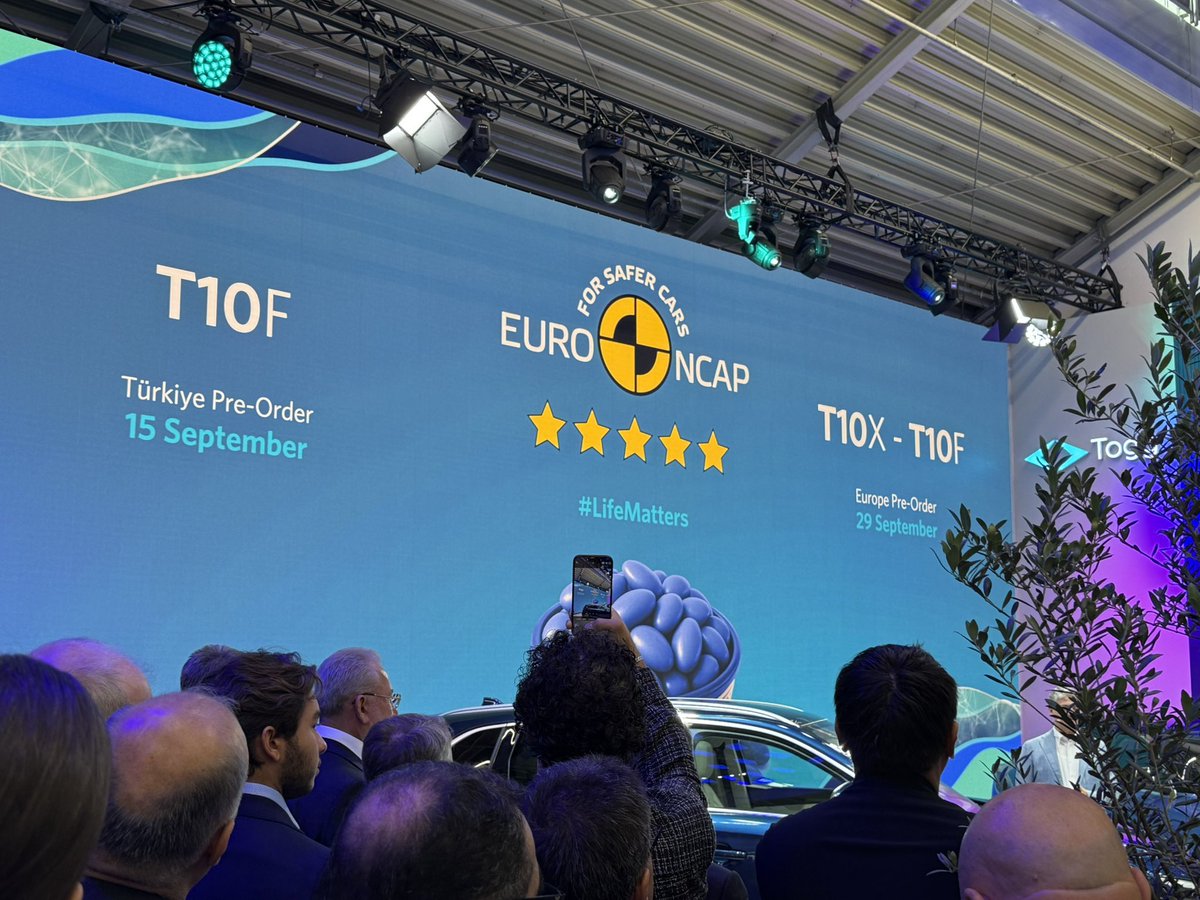 Togg, EuroNCAP’ten 5 yıldız aldı!