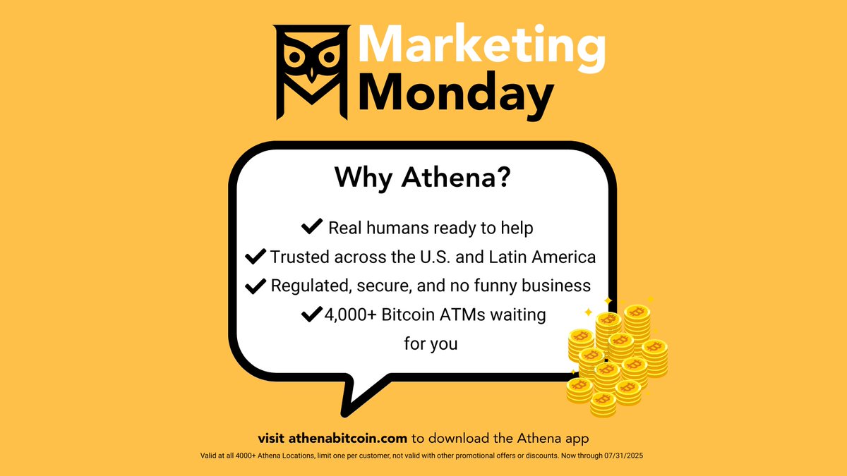 Why Athena? Bitcoin, made simple. Download the Athena App today:  https://t.co/Io6jOQNt8N
