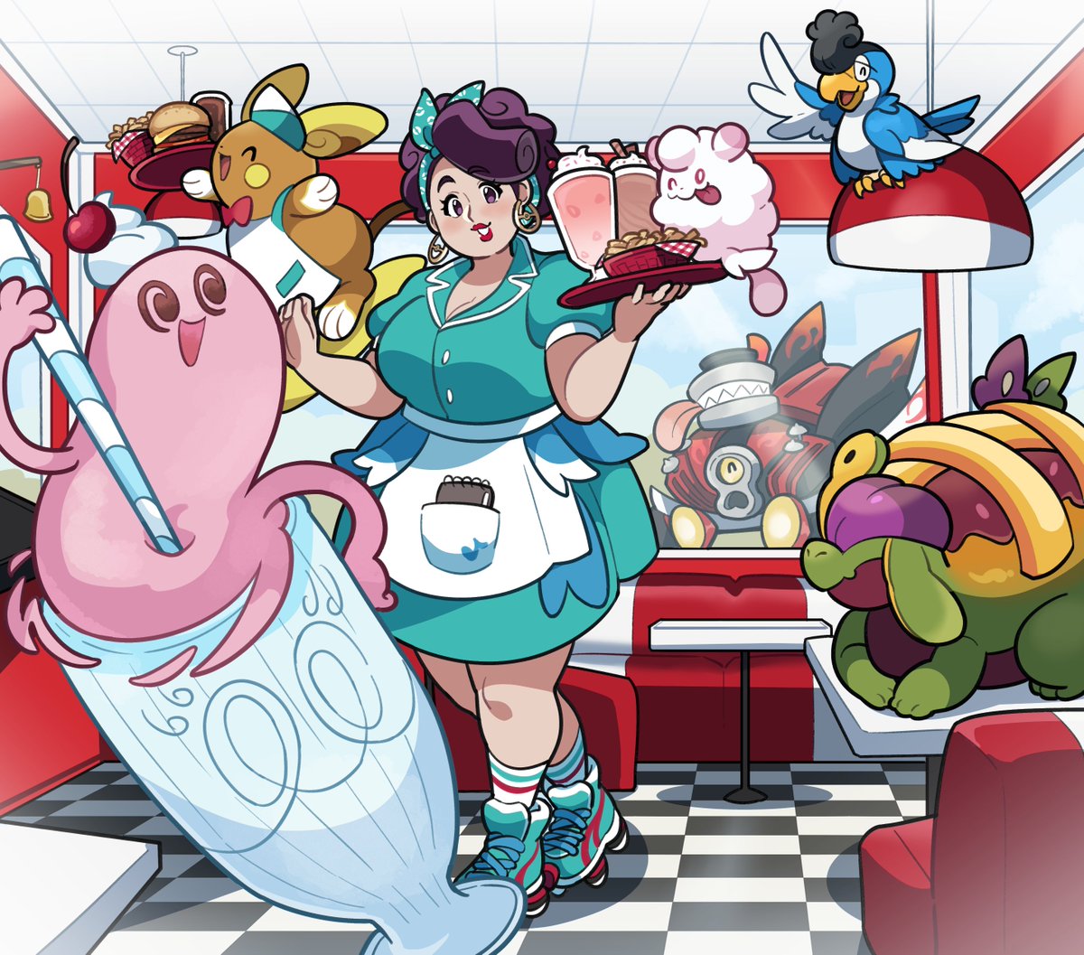 I gotta bring her back, I'm so serious 

My gorgeous waitress... Beloved Prune...

REPOST BTW
I'm basically posting all the c0mms I've gotten from @/loveycloud