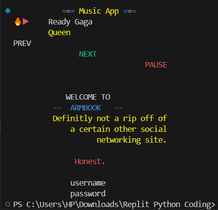 dkingony's tweet image. Day 31 of 100

Project Day! 
With all I learnt so far, I wrote a design interface program🎨 The challenge was focused entirely on string formatting and print statements.

I have also included the output of my beautiful interface 😁

#Replit100DaysOfCode #pythonlearning
