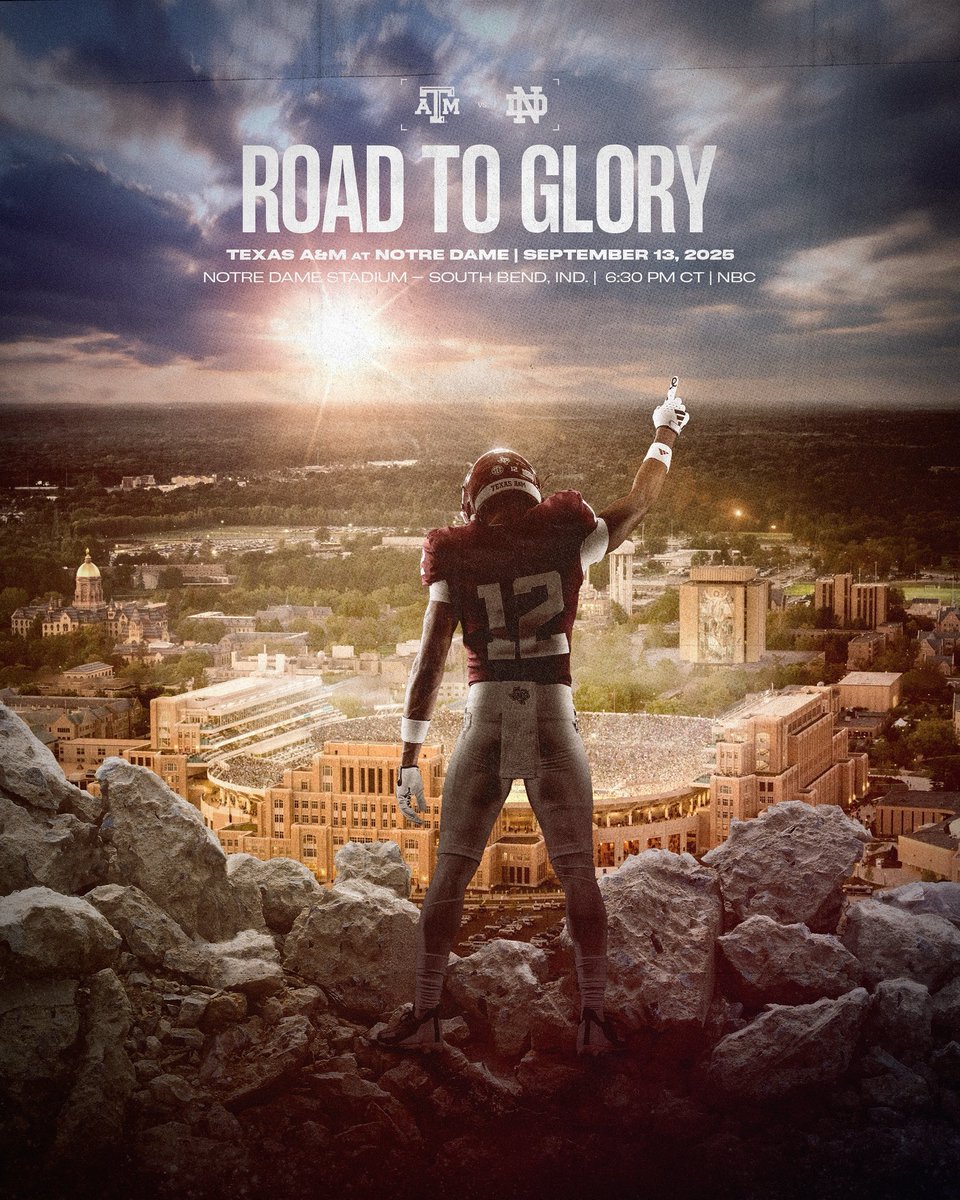 AggieFootball's tweet image. Primetime matchup in South Bend

#GigEm
