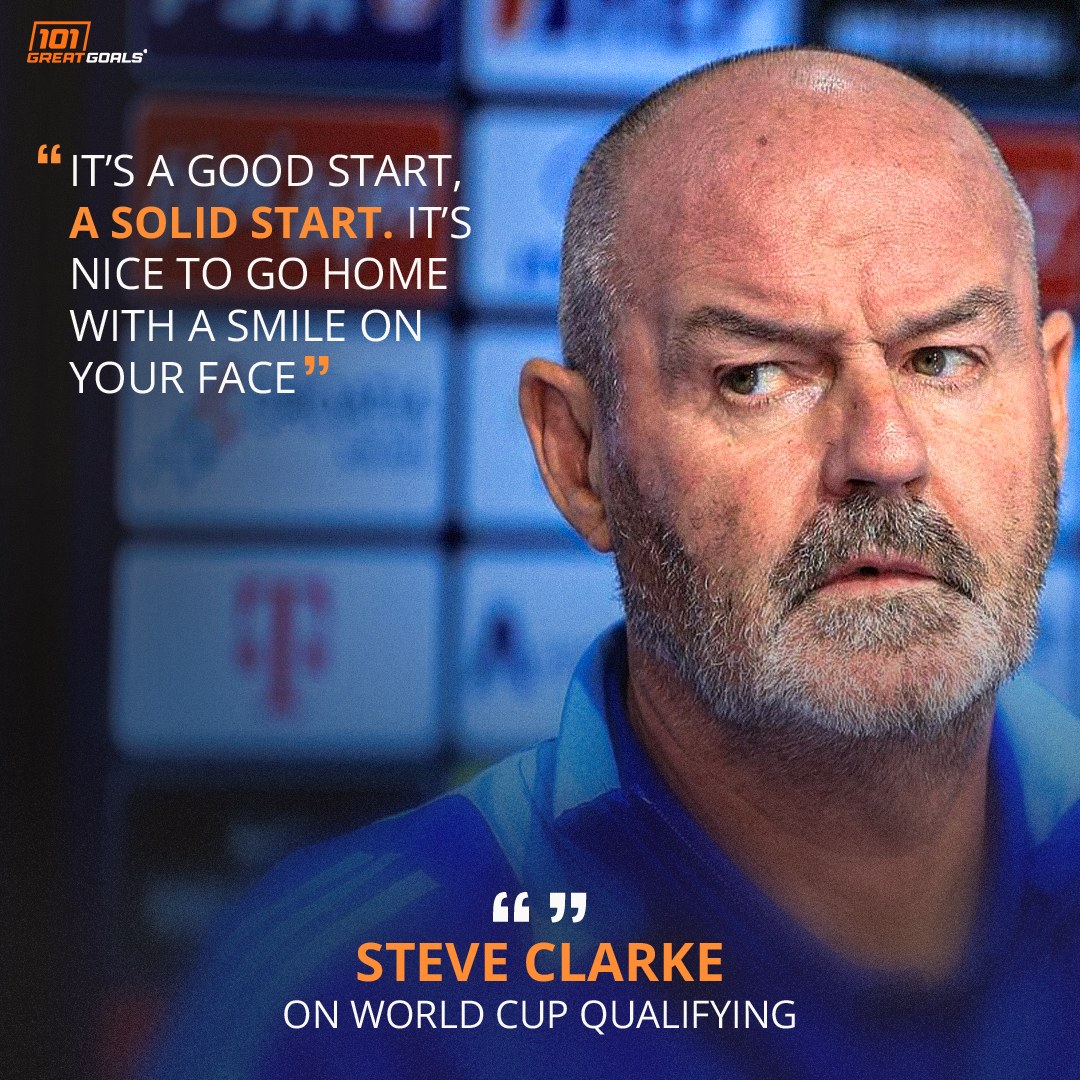 Scotland boss Steve Clarke saluted his side’s ‘solid start’ after a 2-0 win over Belarus kept them unbeaten in World Cup qualifying. 💬👏