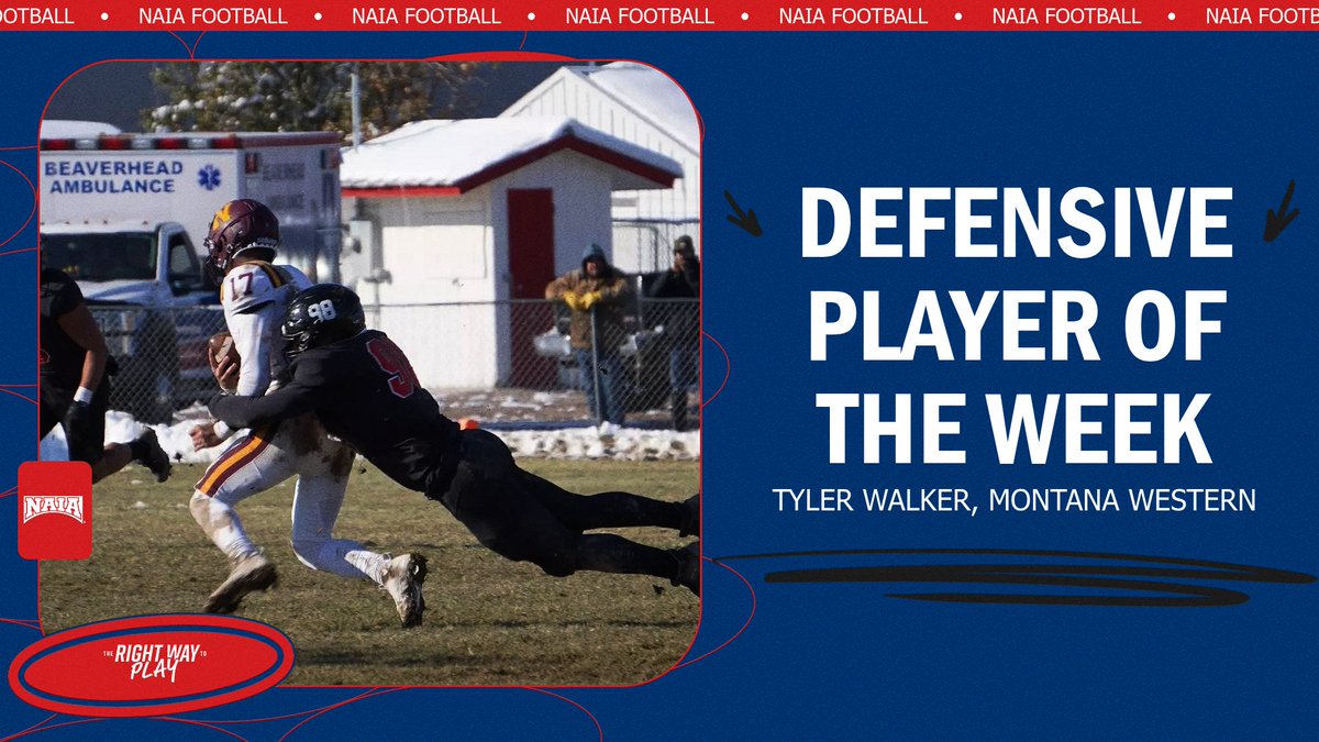 🏈
Tyler Walker sets <a href="/UMW_Bulldogs/">UMW Bulldogs</a> single-game sack record, earning #NAIAFootball Defensive Player of the Week
➡️ naia.prestosports.com/x/g9uzo
#TheRightWayToPlay
