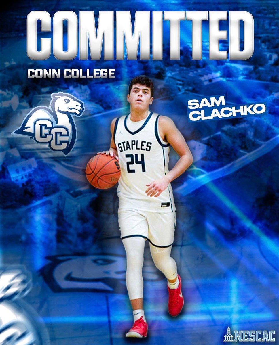 Fortunate to get to know <a href="/SClachko/">Sam Clachko</a> over the last 2 years. Point Guard from <a href="/CT_Elite_BBall/">Connecticut Elite Basketball Program</a> <a href="/rensunited/">rensunited</a> <a href="/StaplesHSbball/">Staples Wreckers Boys Basketball</a> is an
Absolute worker/grinder. PG that Drills it. 
Flat Out Competitor!
<a href="/Camel_Hoops/">Conn College MBB</a> got a REAL steal.
 <a href="/NESCAC/">NESCAC</a> 
Congrats Sam!!!!