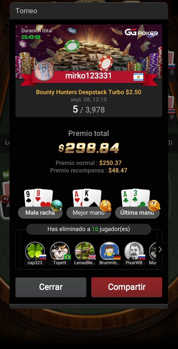 diegoviaducto's tweet photo. Cambiar de aire cuando uno es maltratado y no le aceptan los reclamos trae suerte!!
@StarsSupport @PokerStarsLatam @PokerStars https://t.co/LsQ1PqZLzS