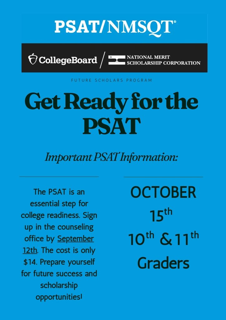 ACHS students! Mark your calendars!