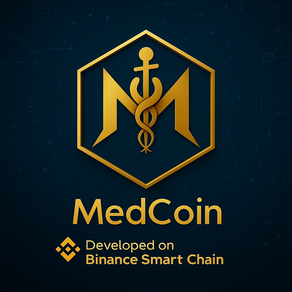 🚀 MedCoin — Developed on Binance Smart Chain 💎 Bringing the future of  healthcare with AI-powered telemedicine 🌐✨ 🔹 Secure. 🔹 Decentralized. 🔹  Accessible to everyone. #MedCoin #BinanceSmartChain #Telemedicine #AI # Crypto #Blockchain #healthcare