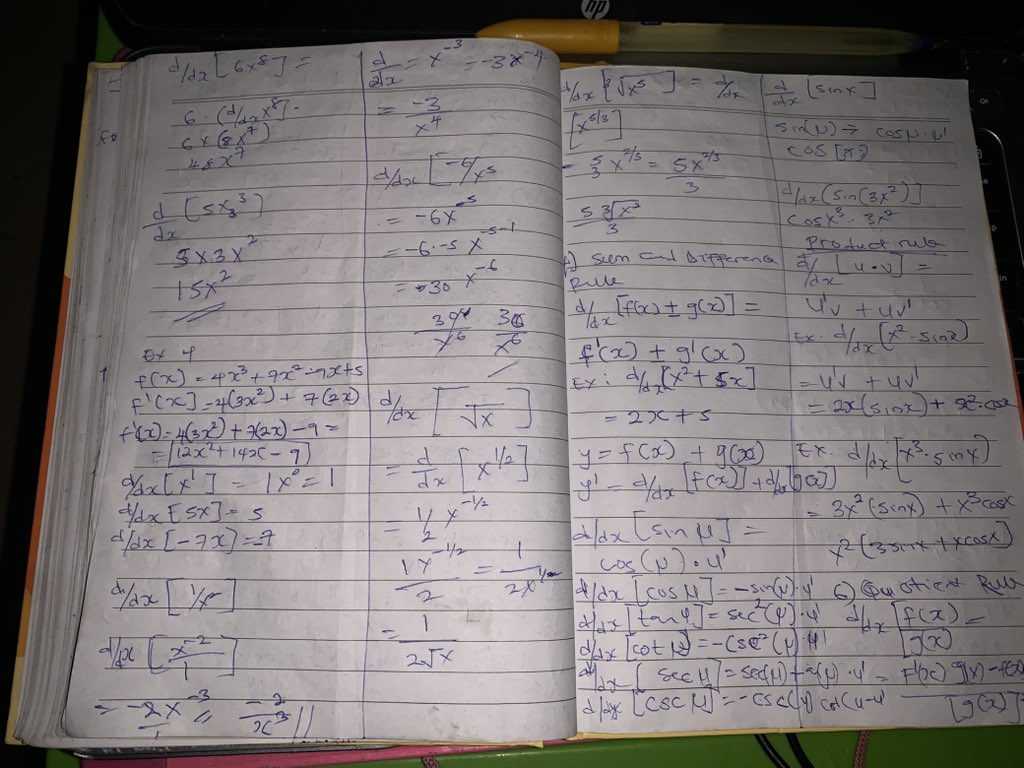PromiseNwankw14's tweet image. 📘 Day 23: AI/ML Journey
🔹 Math → Calculus
• Continuity
• Derivatives
• Differentiation Rules (power, product, quotient, chain)
Derivatives = foundation of optimization in ML. Step by step 🚀
#AI #MachineLearning #MathForAI #Calculus #MumInTech