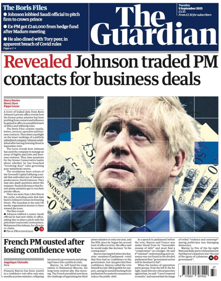 MittensOff's tweet photo. Tomorrows papers don't be fooled by a 'Clown Act' versus, revealed so many were fooled by a 'Clown Act'. Farage and Johnson, grifters and conmen from the same mould. #ReformUK https://t.co/mBILt14tDM