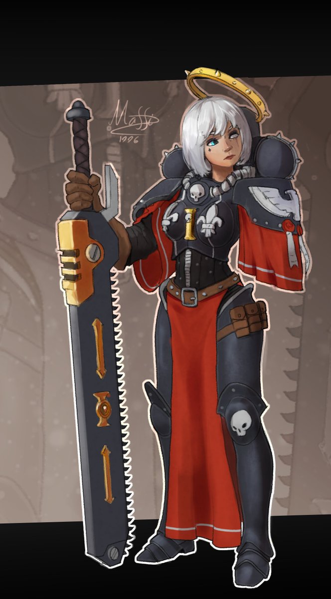 Commission 2/10 
Sister of battle and a ex sister repentia