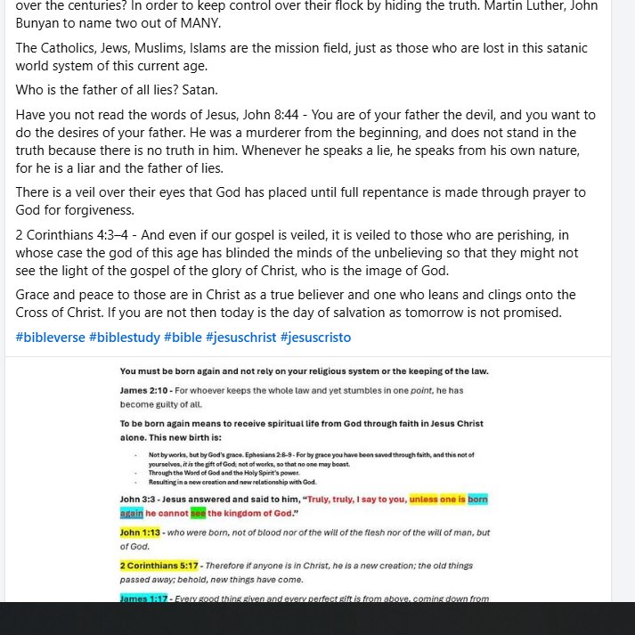Here is my full post on being born again.

Romans 1:16 - For I am not ashamed of the gospel, for it is the power of God for salvation to everyone who believes, to the Jew first and also to the Greek.