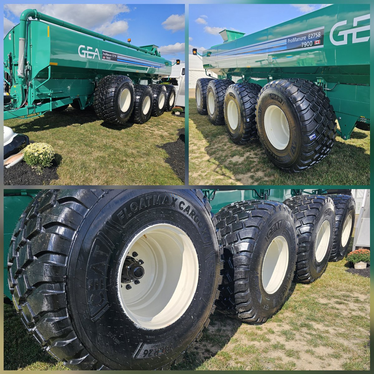 🚜💨 Last-minute call? We had the wheels in stock, assembled &amp; mounted with <a href="/CEATtyres/">CEAT TYRES</a> on a GEA Houle tanker ✅ See it at their booth &amp; swing by the <a href="/Tirecraft/">Tirecraft</a> booth to chat with your Ag tire guy! <a href="/outdoorfarmshow/">Canada's Outdoor Farm Show</a> #Ontag
