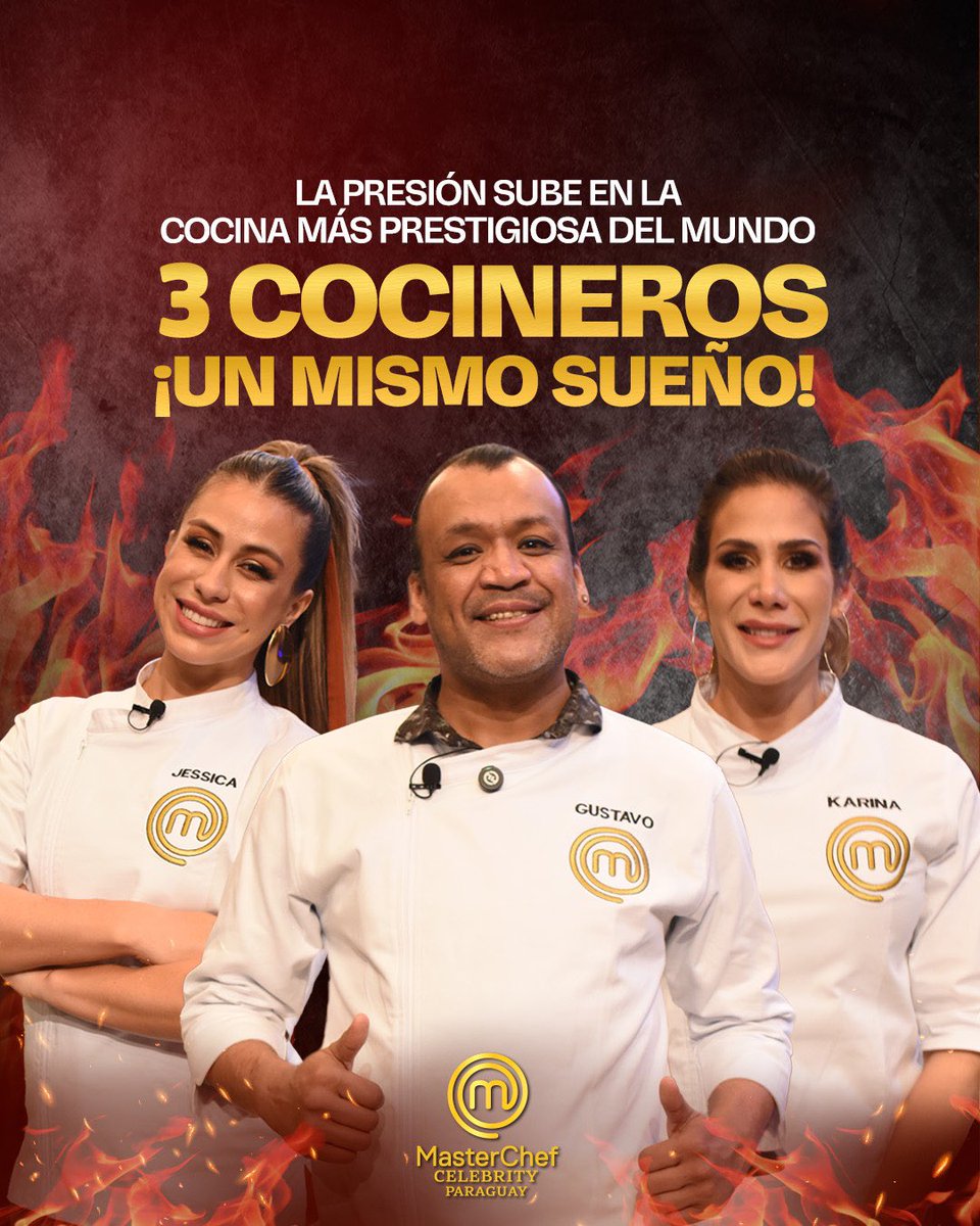 🔥 La presión está al máximo en la cocina más prestigiosa del mundo 👨🏻‍🍳✨

Solo 3 cocineros siguen en pie, pero todos tienen un mismo sueño: conquistar la gran final 🏆

¿Quién logrará dar el paso decisivo? 😱

👉 MasterChef Celebrity Paraguay, lunes y miércoles  a las 20:55 hs