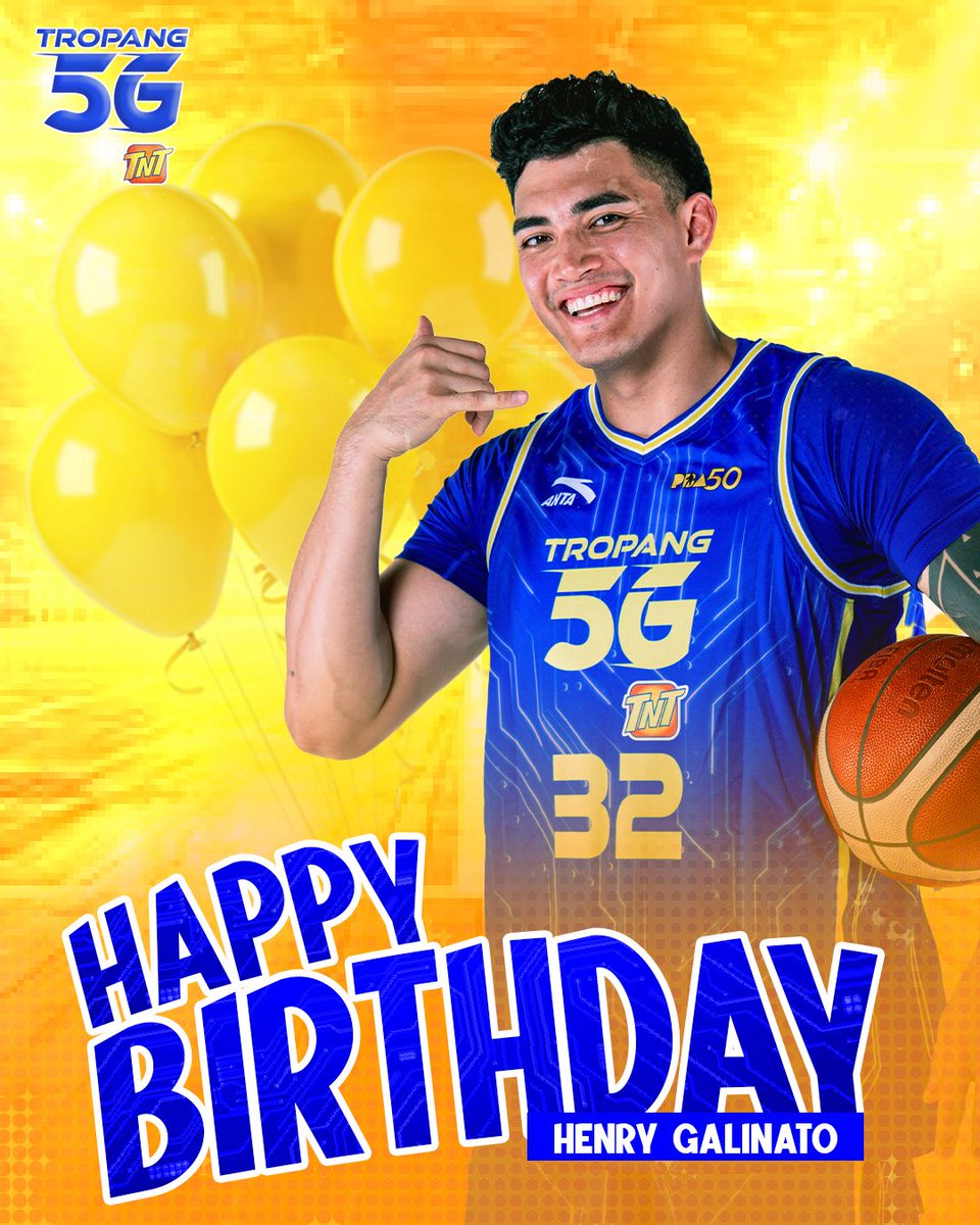 Happy Birthday, Henry! 🥳 Wishing our strong at steady KaTropa more success at good health! 💪 

#Tropang5G
