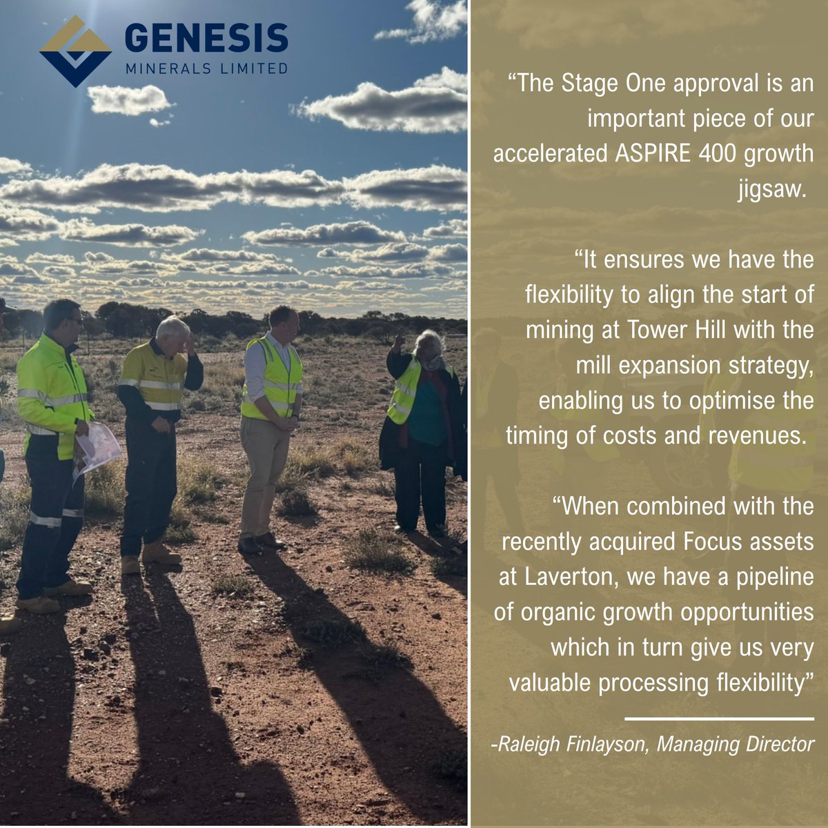 🔔 ASX NEWS 🔔 

Approval received for Stage One at Tower Hill  - buff.ly/YphiASr 

#towerhill #approvals #ontrack #ASPIRE $GMD