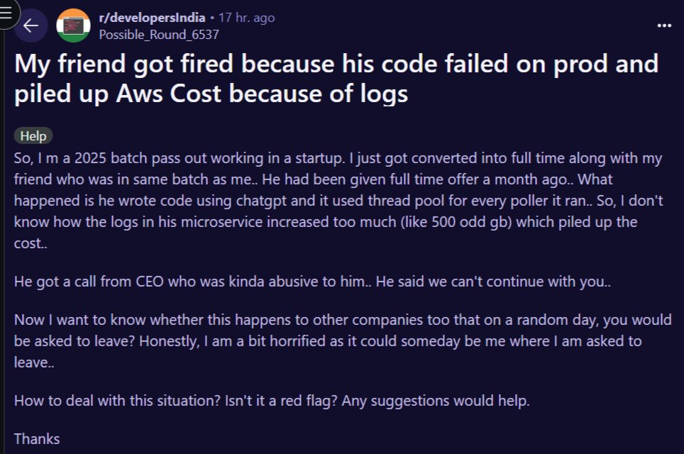 chauhantwts's tweet image. It&apos;s over for vibecoders