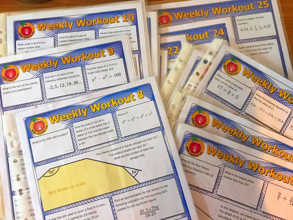 Transum's tweet image. It&apos;s &quot;week 1&quot; for my Maths Foundation/Core students. I have issued Weekly Workout 1 as a homework. The first six questions are to be done online and are instantly marked. The 7th question is to be done on paper. Sorted!

buff.ly/BUk50Ut

#GCSEMaths #mathsresources