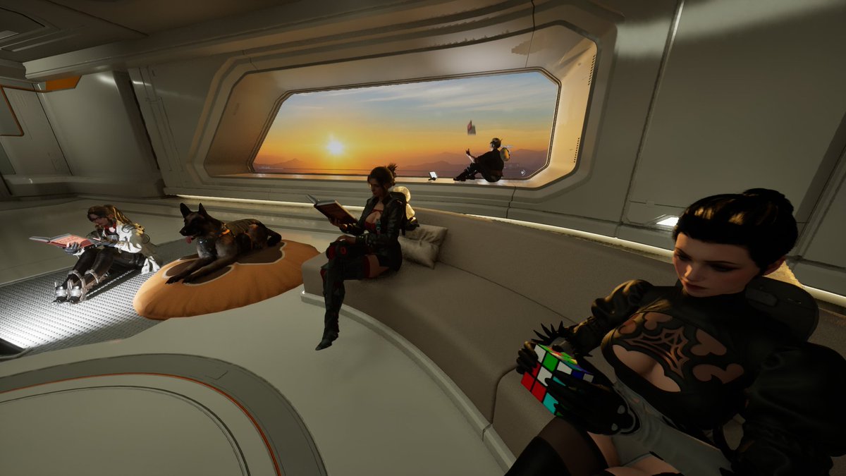 ShiloSong's tweet image. A few pics from the new lounge feature in First Descendant where my current Descendants can hang out together.